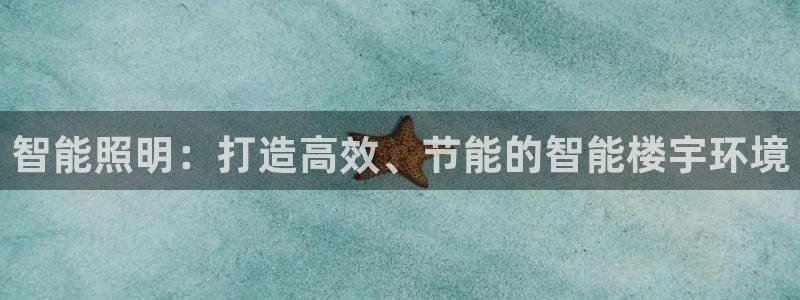 云顶国际平台游戏官网：智能照明：打造高效